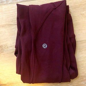 maroon lululemon leggings